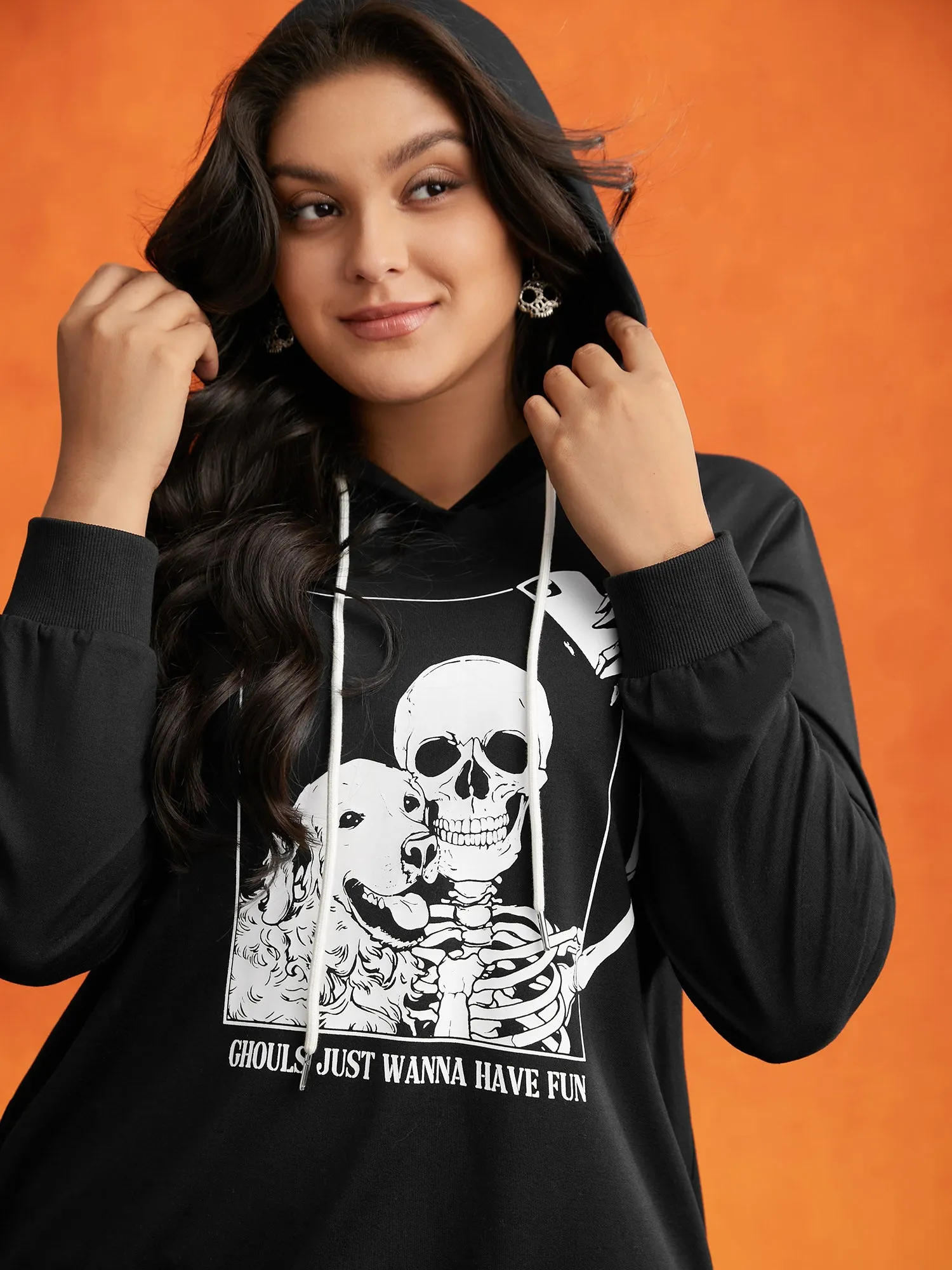 Click If You Dare Hooded Sweatshirt sold by Bloomchic product image thumbnail 3
