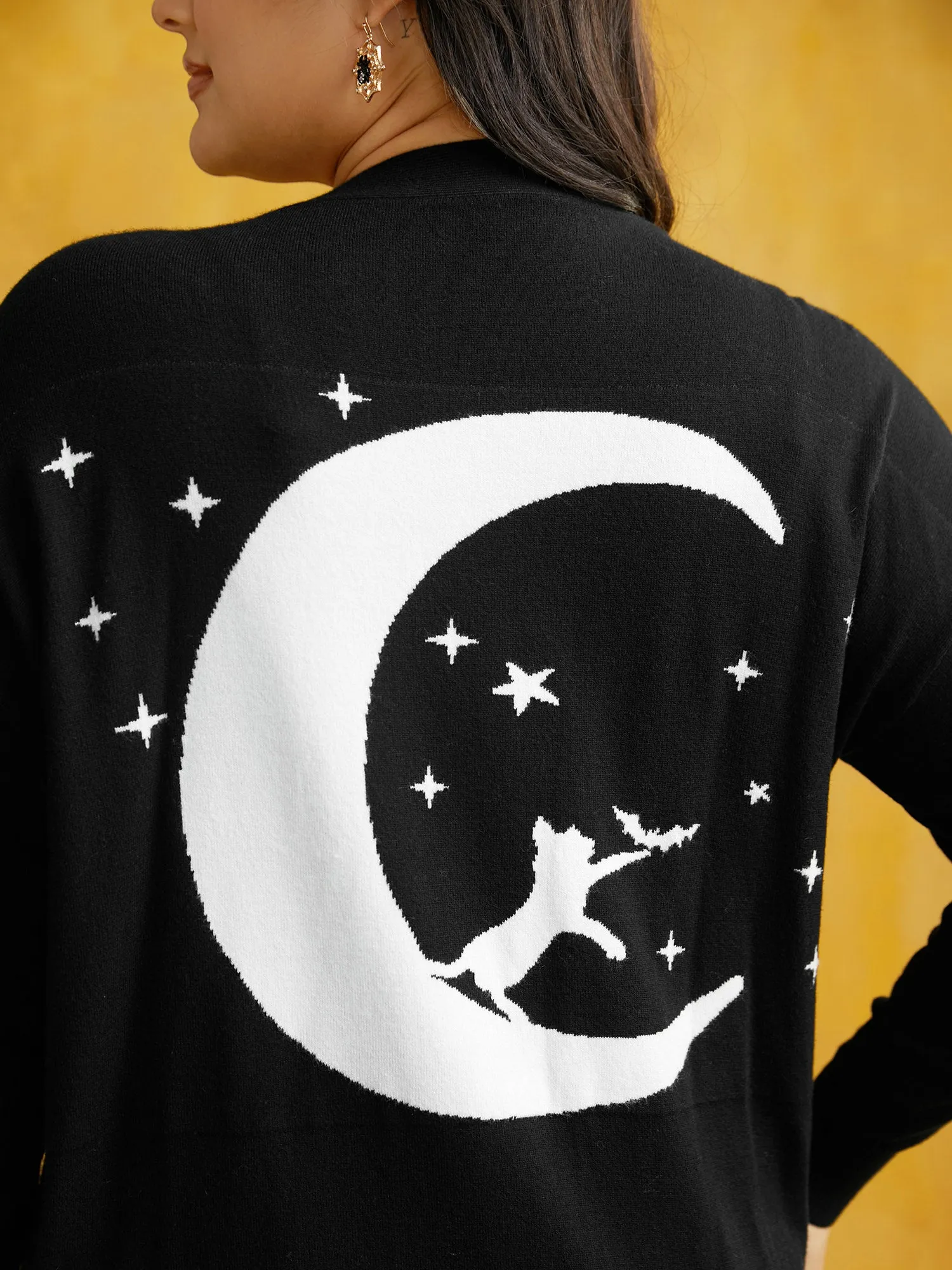 Supersoft Essentials Cat On The Moon Cardigan sold by Bloomchic product image thumbnail 5