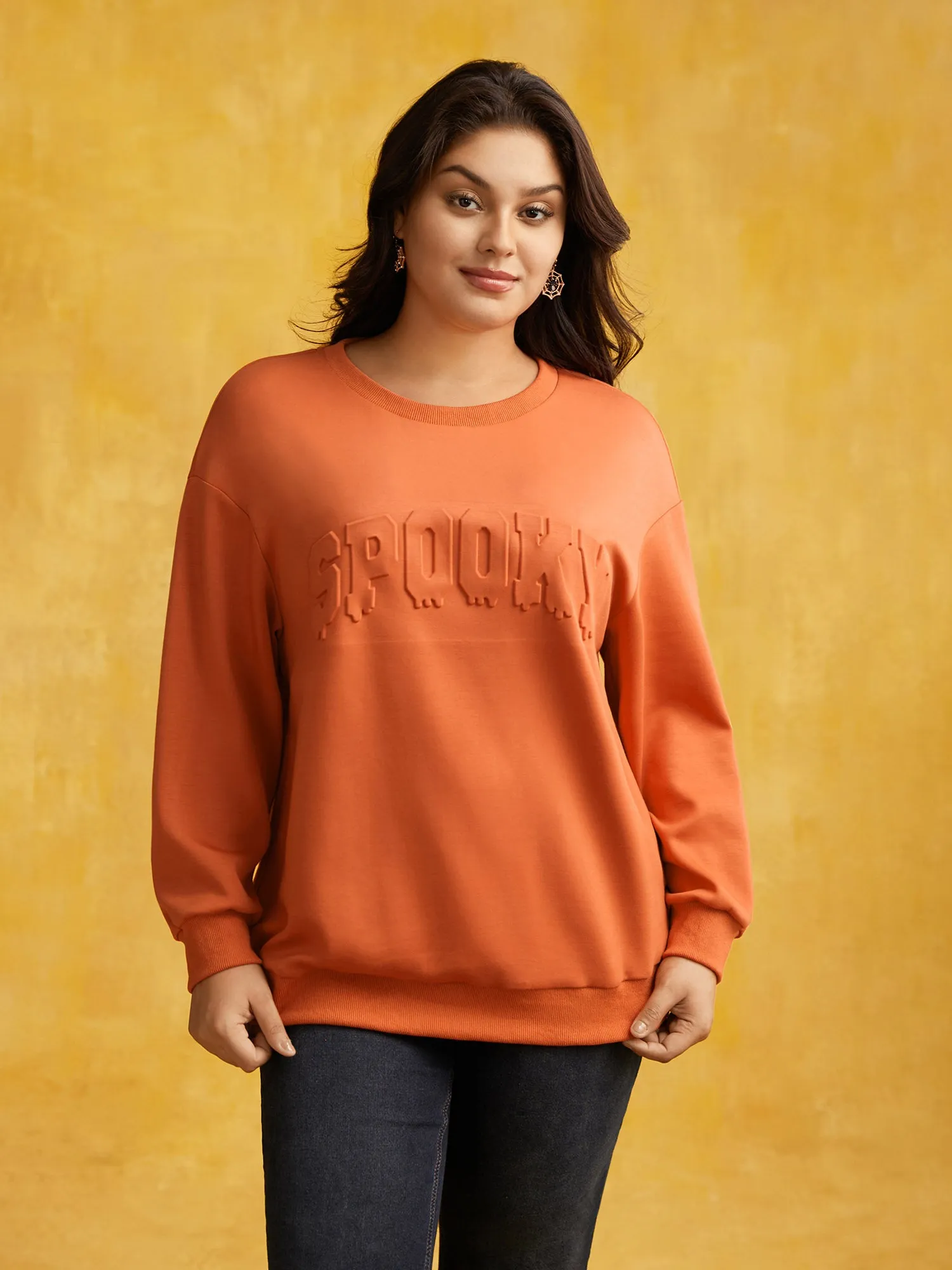Supersoft Essentials Drop Shoulder Halloween Sweatshirt sold by Bloomchic product image thumbnail 2