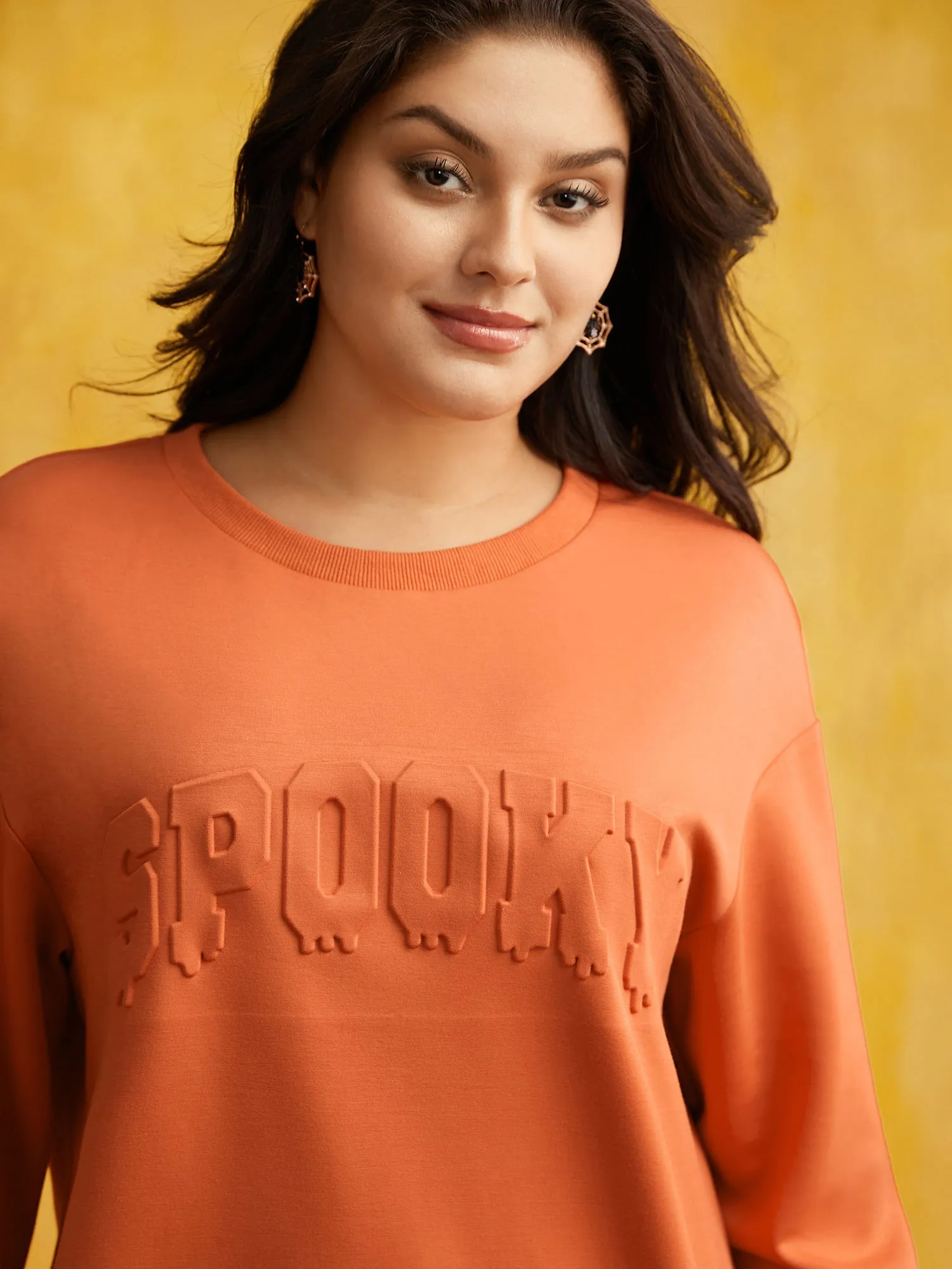 Supersoft Essentials Drop Shoulder Halloween Sweatshirt sold by Bloomchic