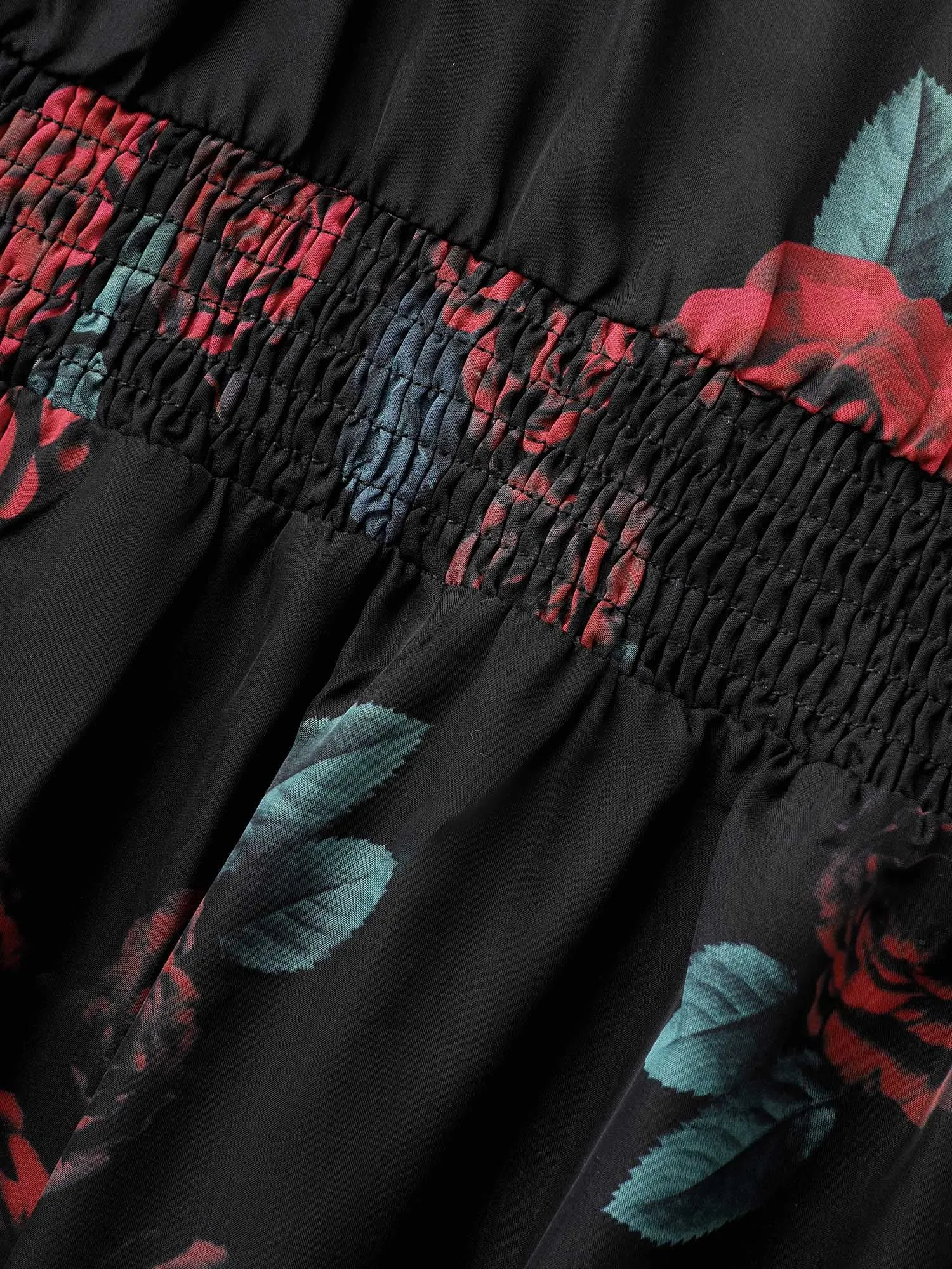 Cami Lace Floral Waist Cinching Midi Dress sold by Bloomchic product image thumbnail 5