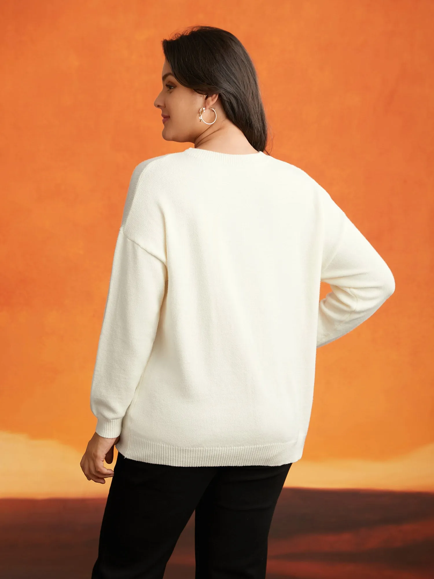 Supersoft Essentials Bewitched Cat Crew Neck Pullover sold by Bloomchic product image thumbnail 2