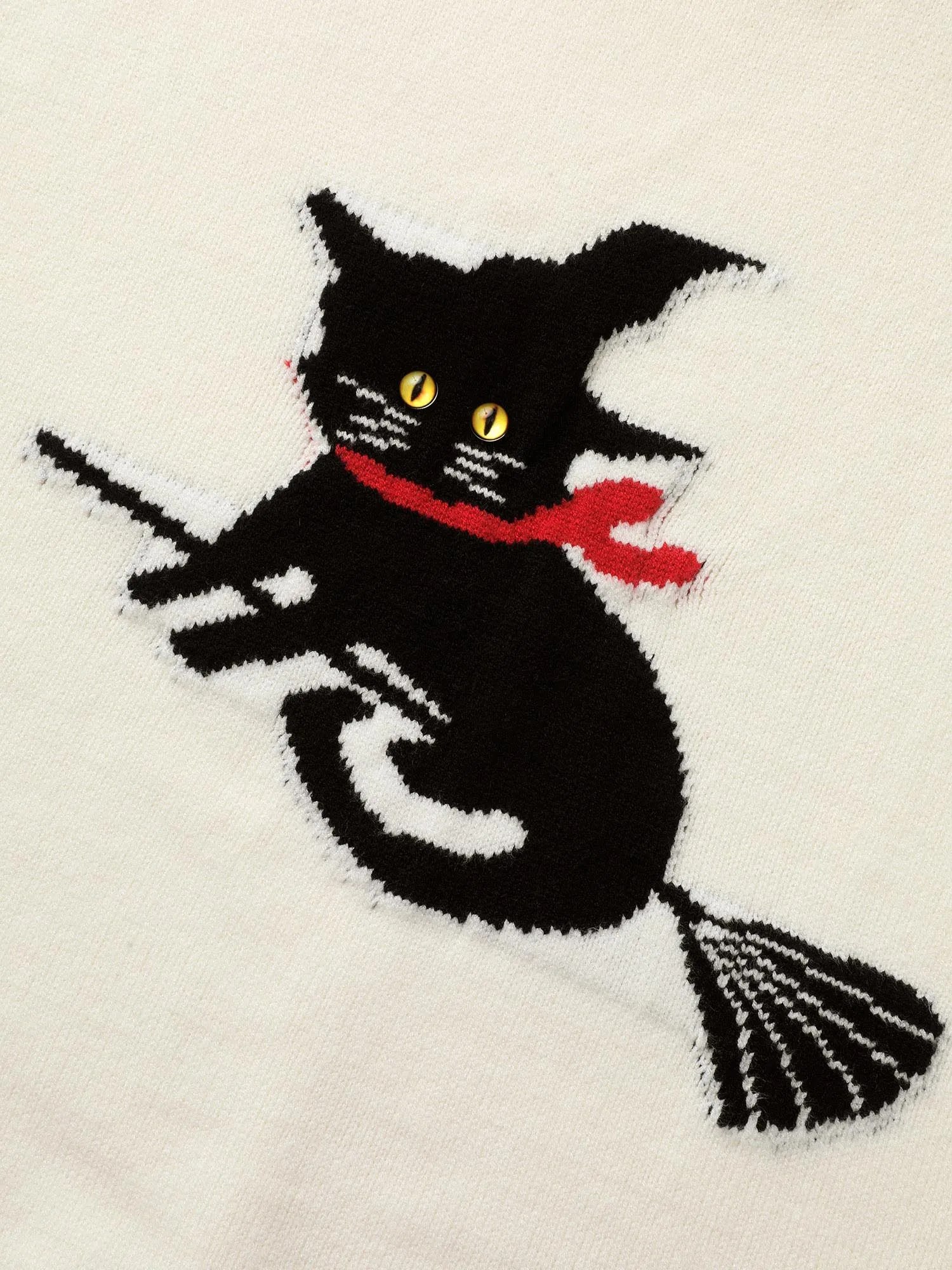 Supersoft Essentials Bewitched Cat Crew Neck Pullover sold by Bloomchic product image thumbnail 5
