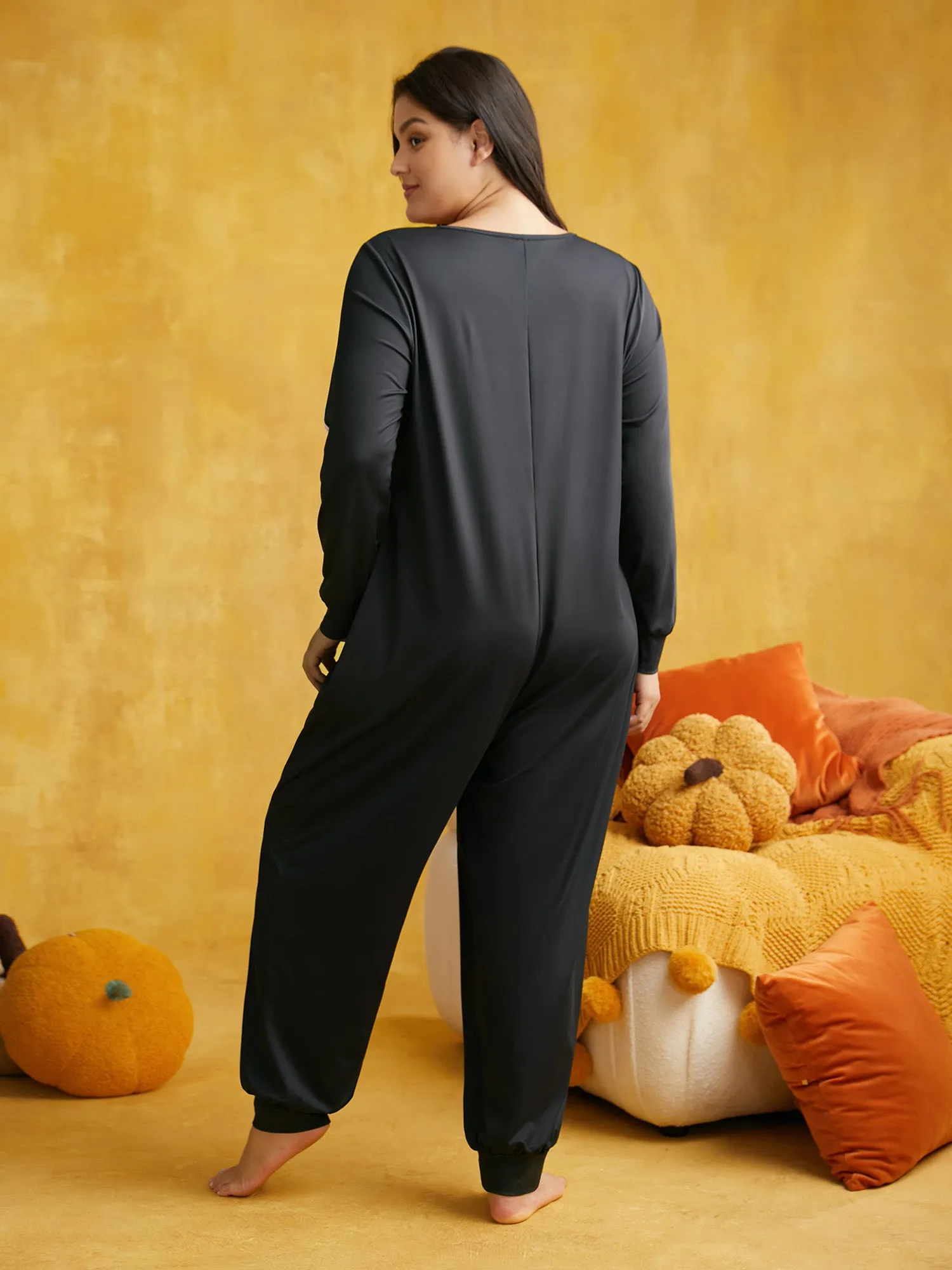 Skeletal Rib Invisible Zipper Romper sold by Bloomchic product image thumbnail 3