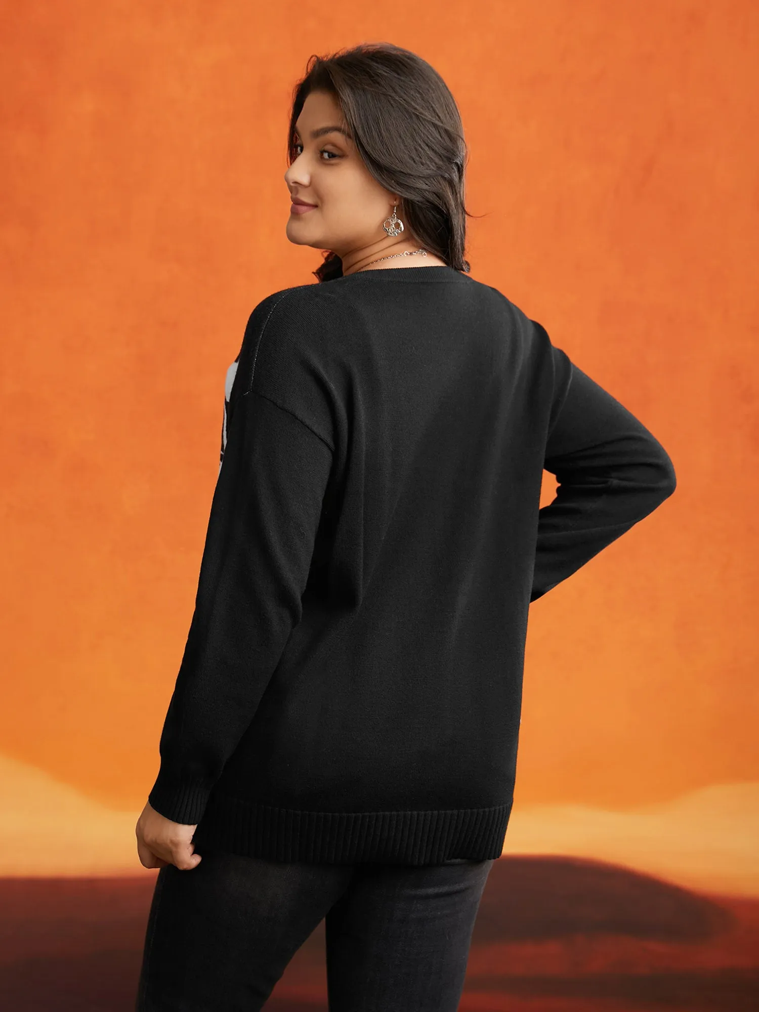Supersoft Essentials Spider Printed Jacquard Pullover sold by Bloomchic product image thumbnail 2