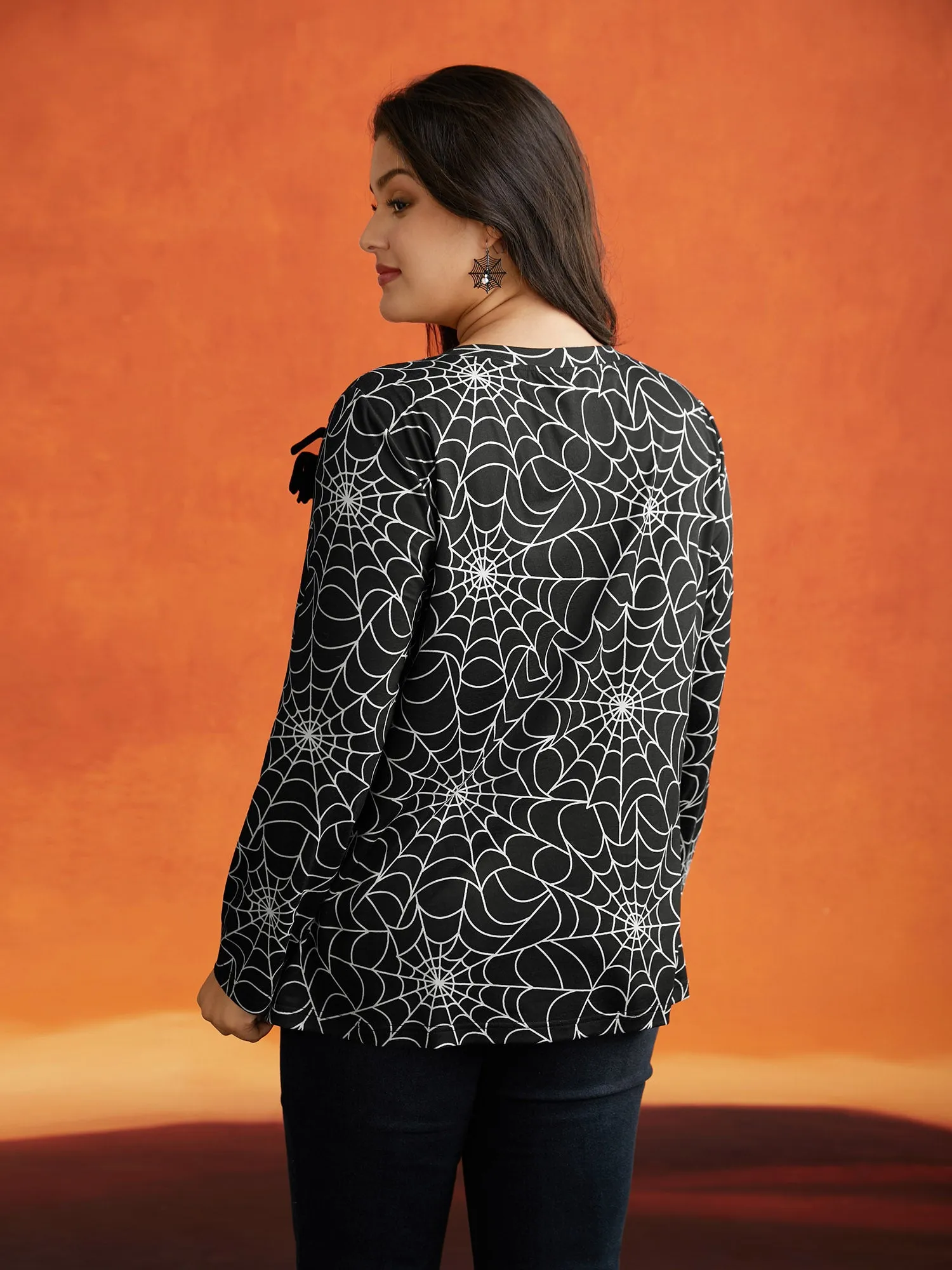 3D Spider Printed Slim-Fit T-shirt sold by Bloomchic product image thumbnail 5