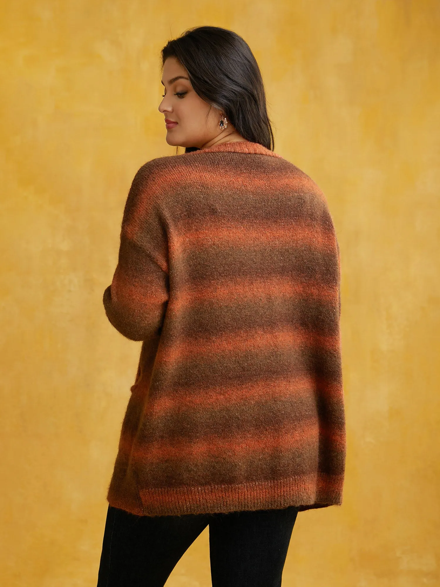 Gradient Dye Design Pockets Cardigan sold by Bloomchic product image thumbnail 2
