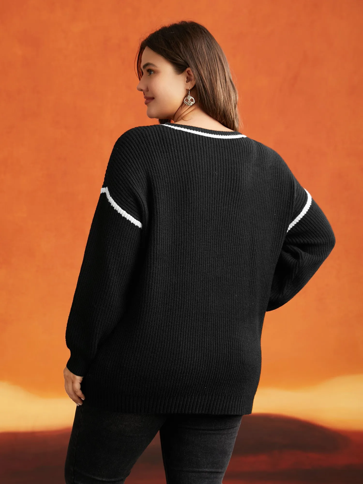 Skull Printed Balloon Sleeves Pullover sold by Bloomchic product image thumbnail 5