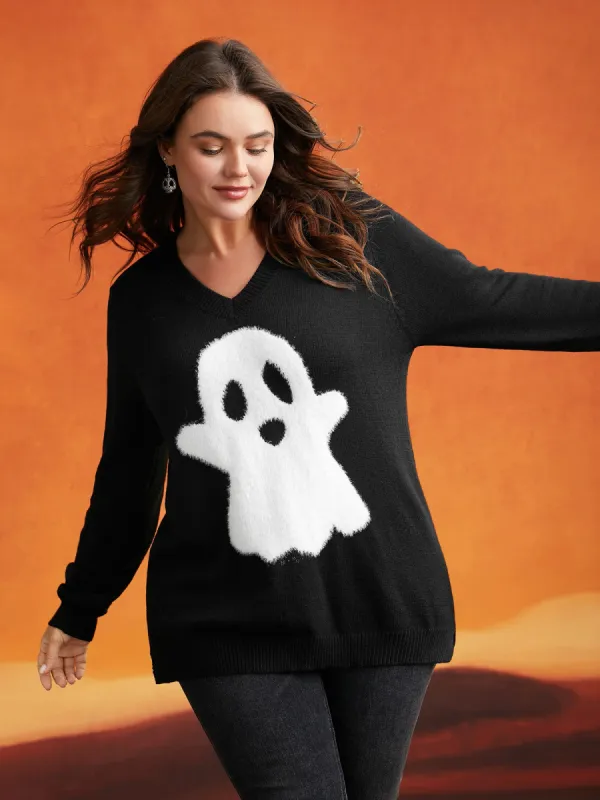 Mink Touch Ghost Printed Pullover sold by Bloomchic