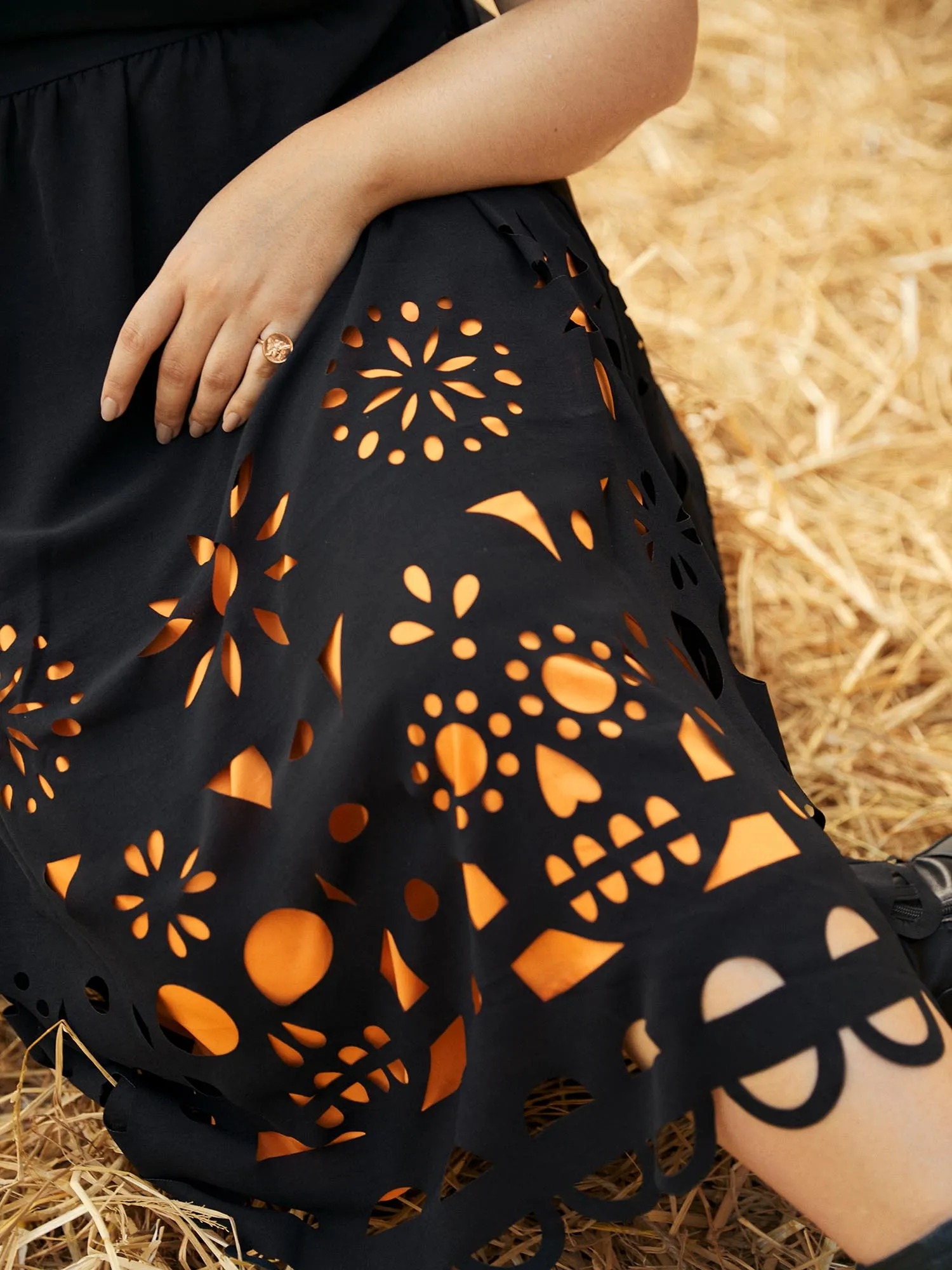 Skull Burnout Cami Midi Dress sold by Bloomchic product image thumbnail 3