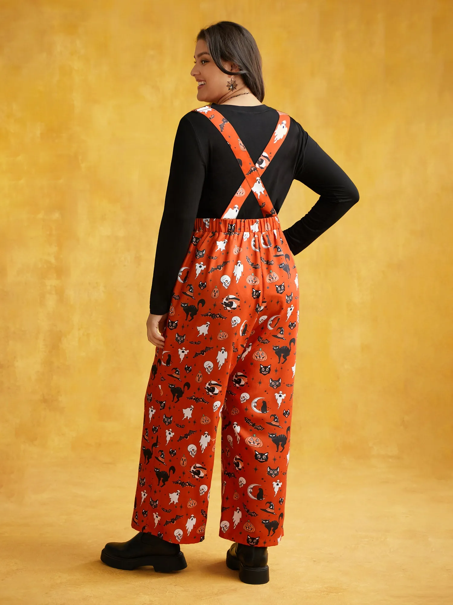 Pumpkin Patch Adjustable Straps Jumpsuit sold by Bloomchic product image thumbnail 4