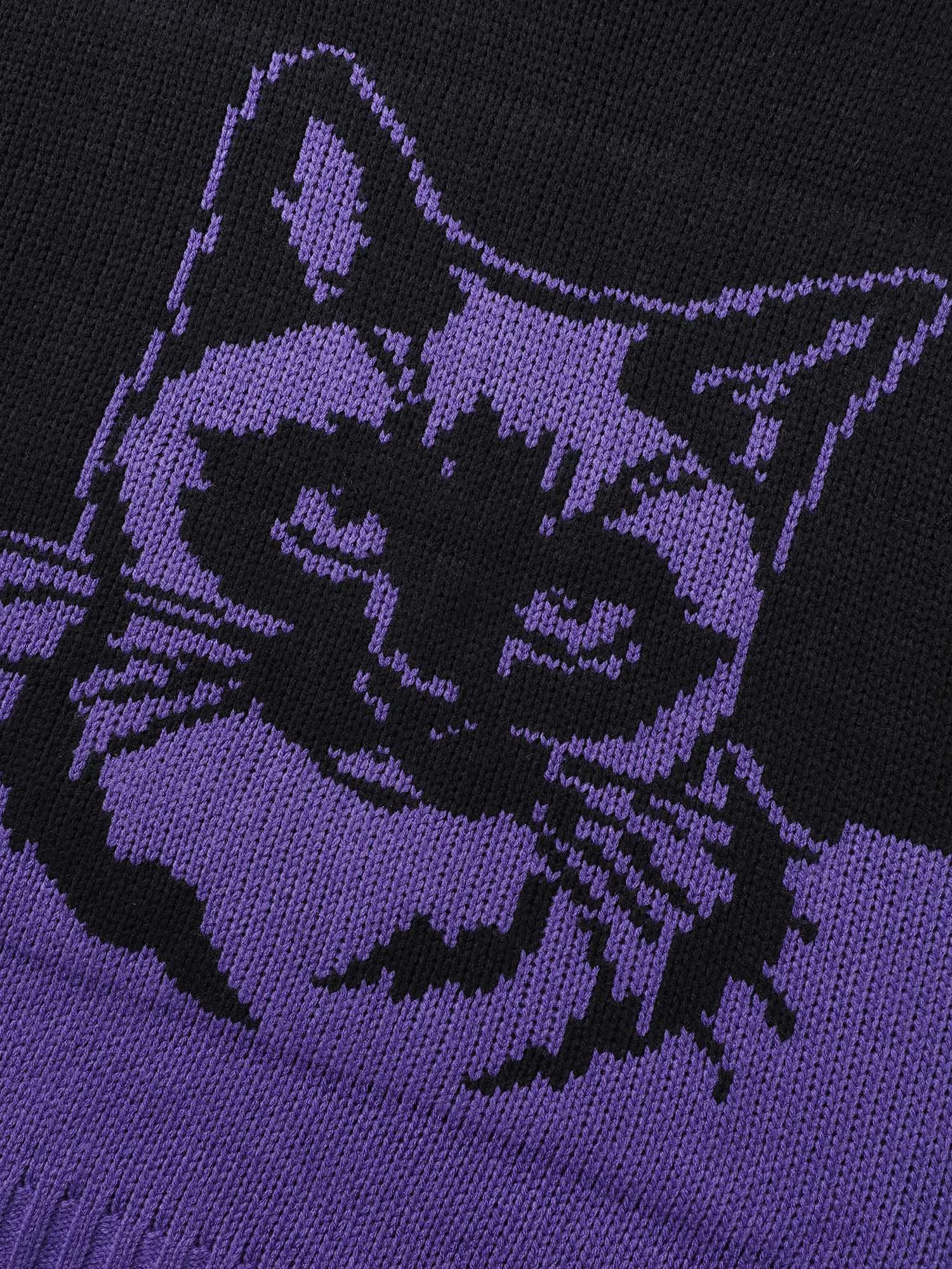 Mystic Cat Pattern Crew Neck Pullover sold by Bloomchic product image thumbnail 5