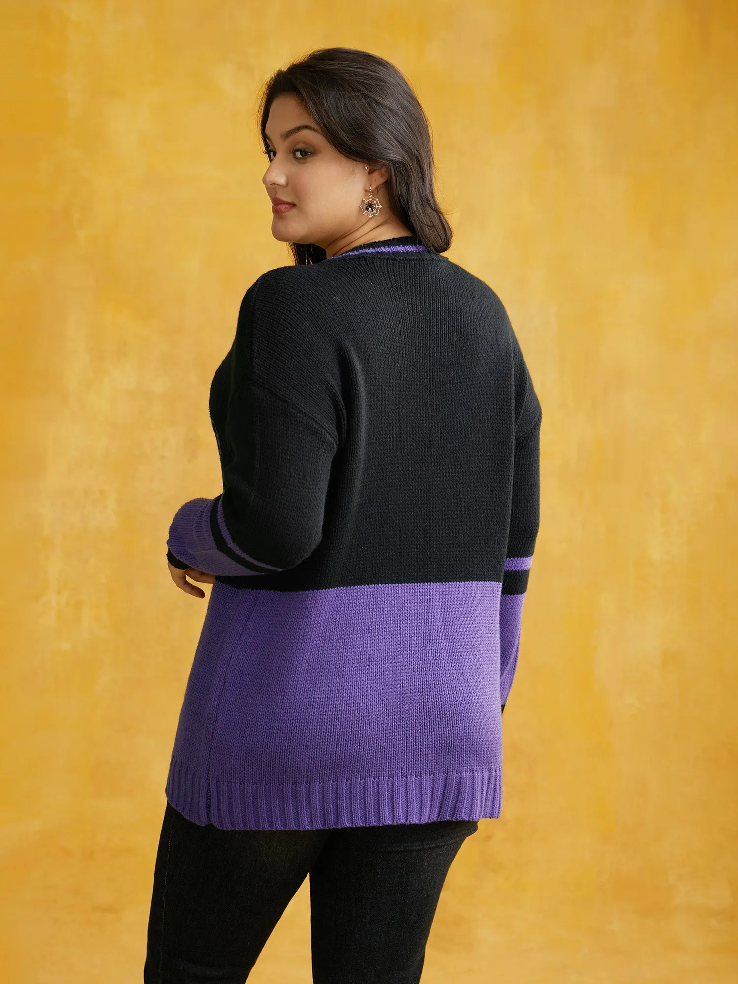 Mystic Cat Pattern Crew Neck Pullover sold by Bloomchic product image thumbnail 2