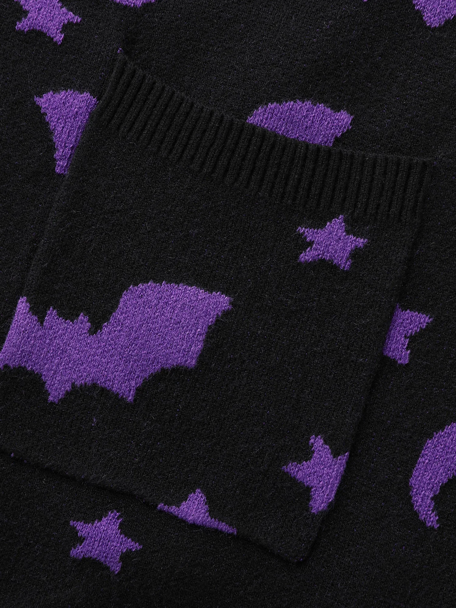 Bat Printed Jacquard Cardigan sold by Bloomchic product image thumbnail 5