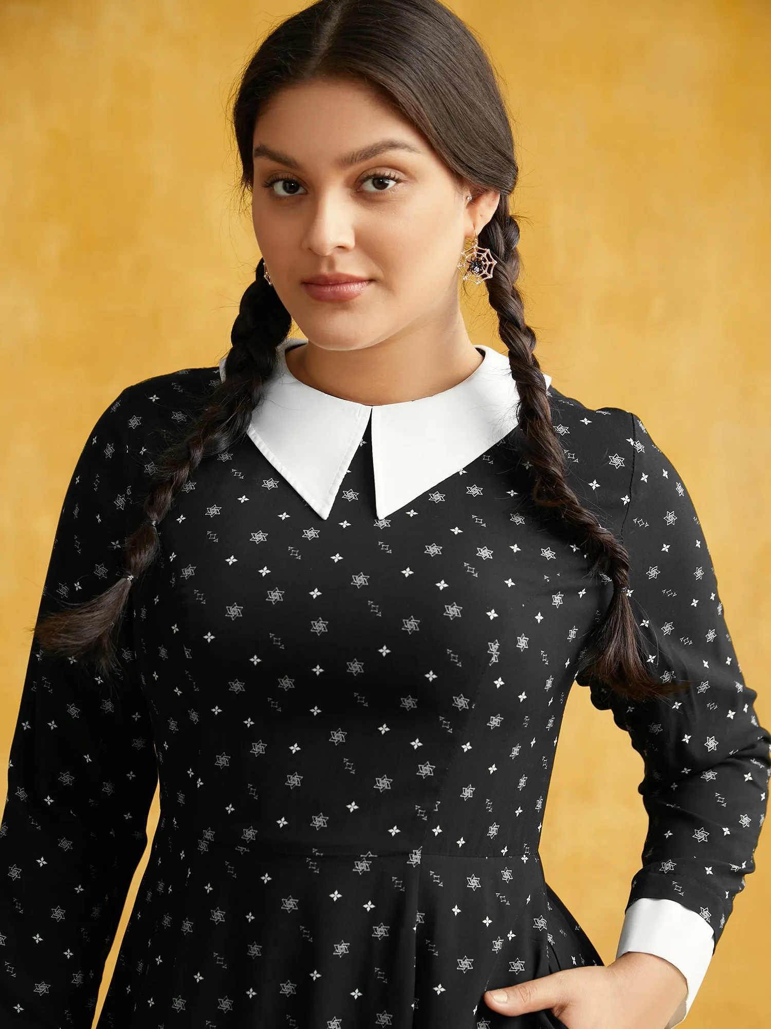 Dark Whispers A-line Midi Dress sold by Bloomchic product image thumbnail 2