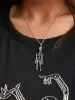 Gothic Skull Necklace Set sold by Bloomchic