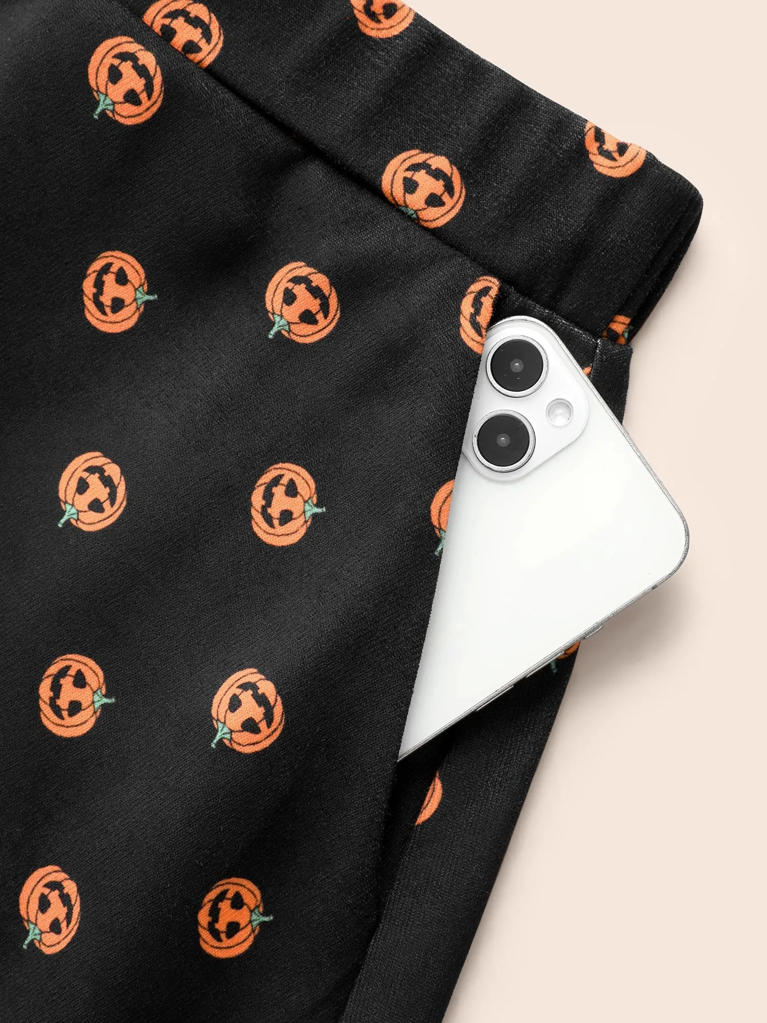 Pumpkin Spice A-Line Mini Skirt sold by Bloomchic product image thumbnail 5