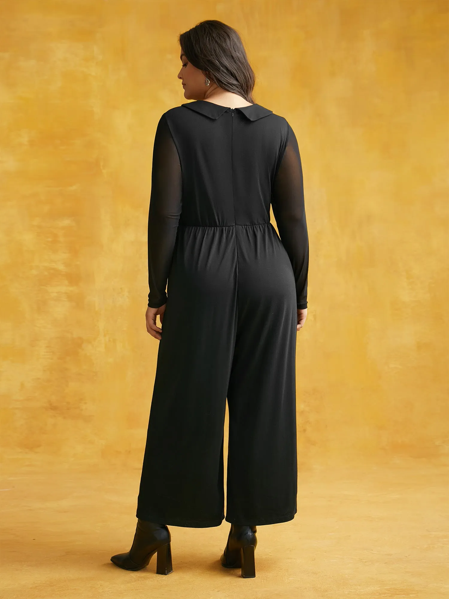 Stretch Fabric Spooky Cat Jumpsuit sold by Bloomchic product image thumbnail 3