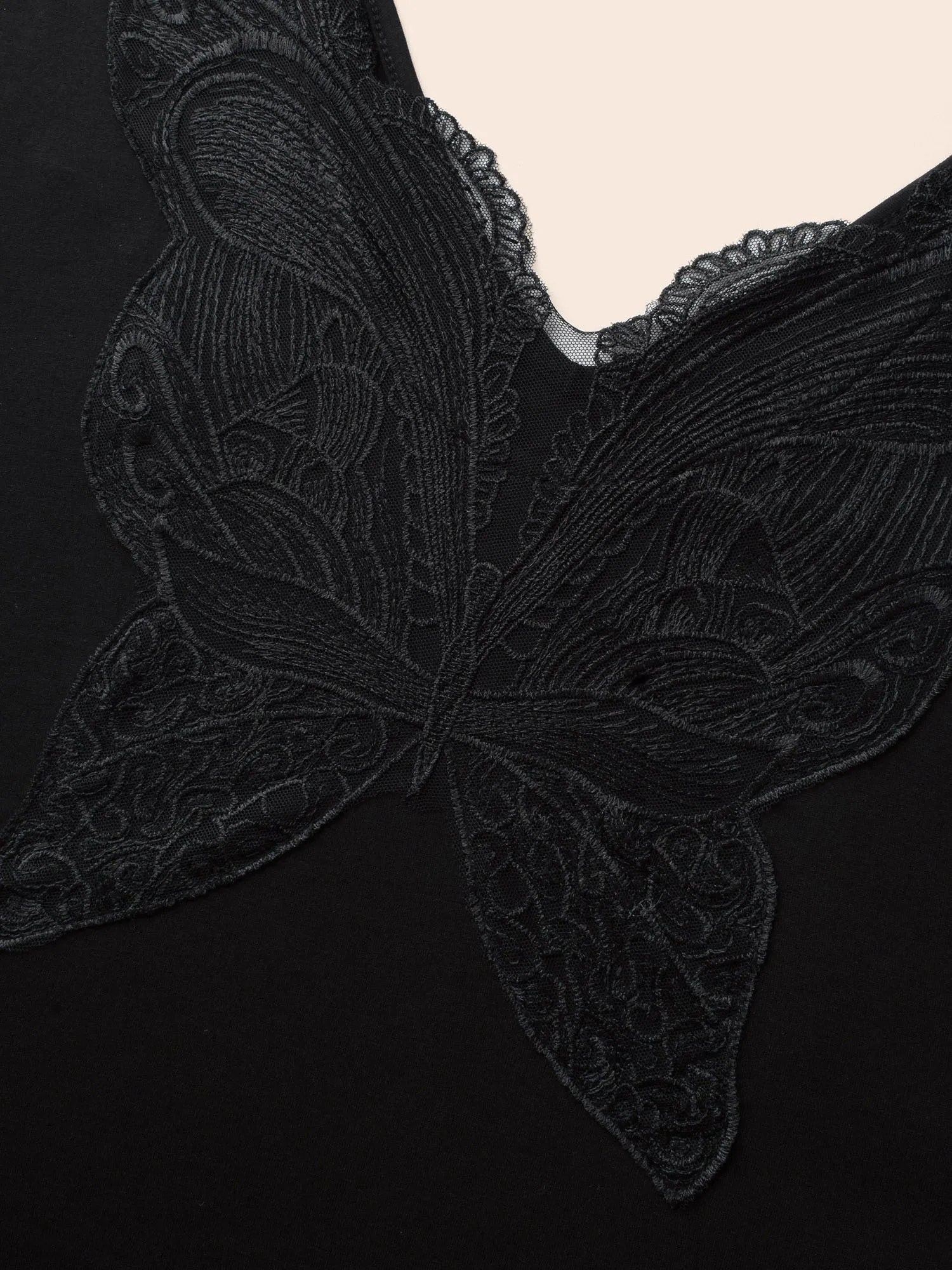 Soft Butterfly Cutout Mesh Maxi Dress sold by Bloomchic product image thumbnail 5