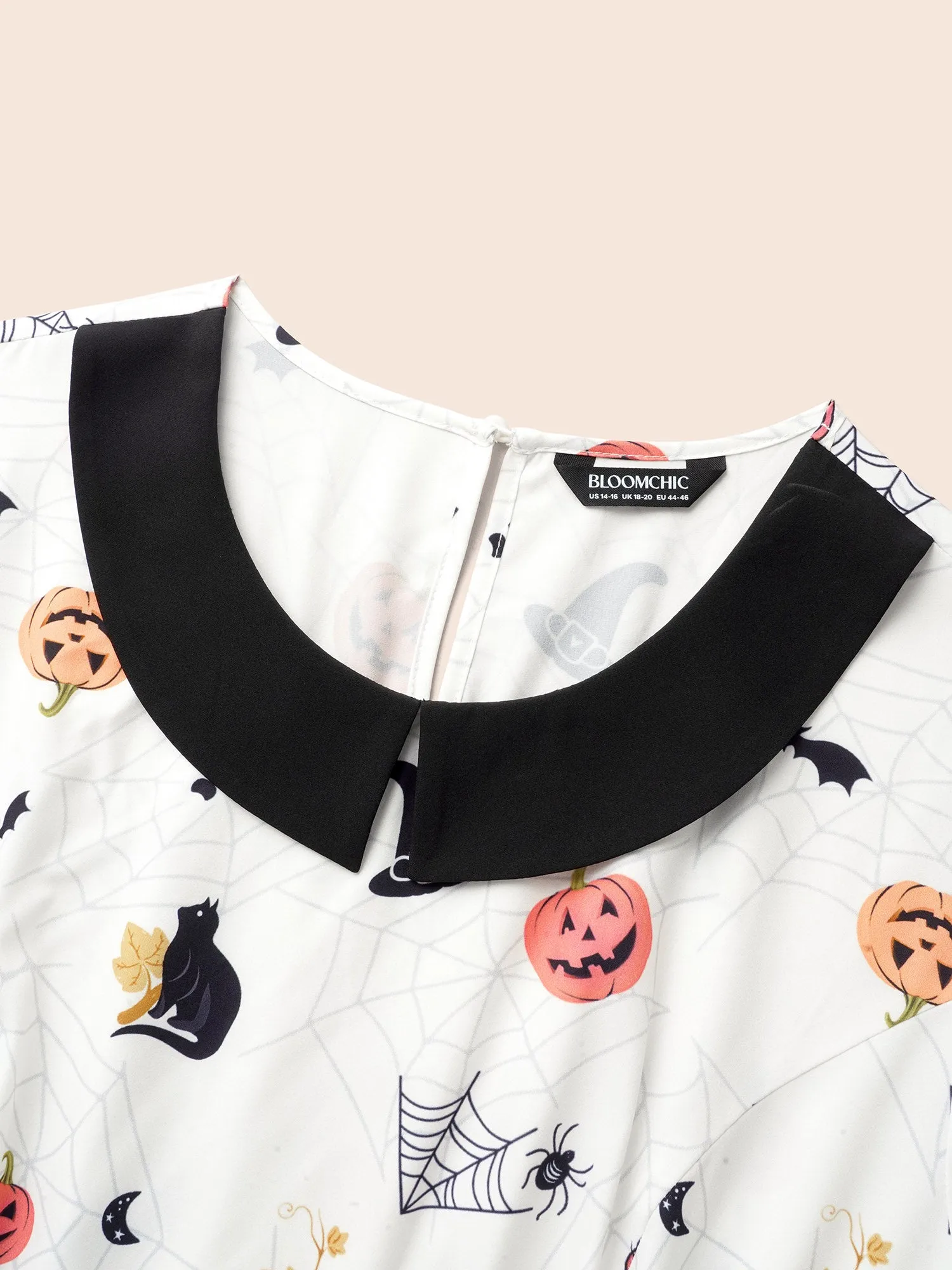 Pumpkin Patch Retro Collared Midi Dress sold by Bloomchic product image thumbnail 5