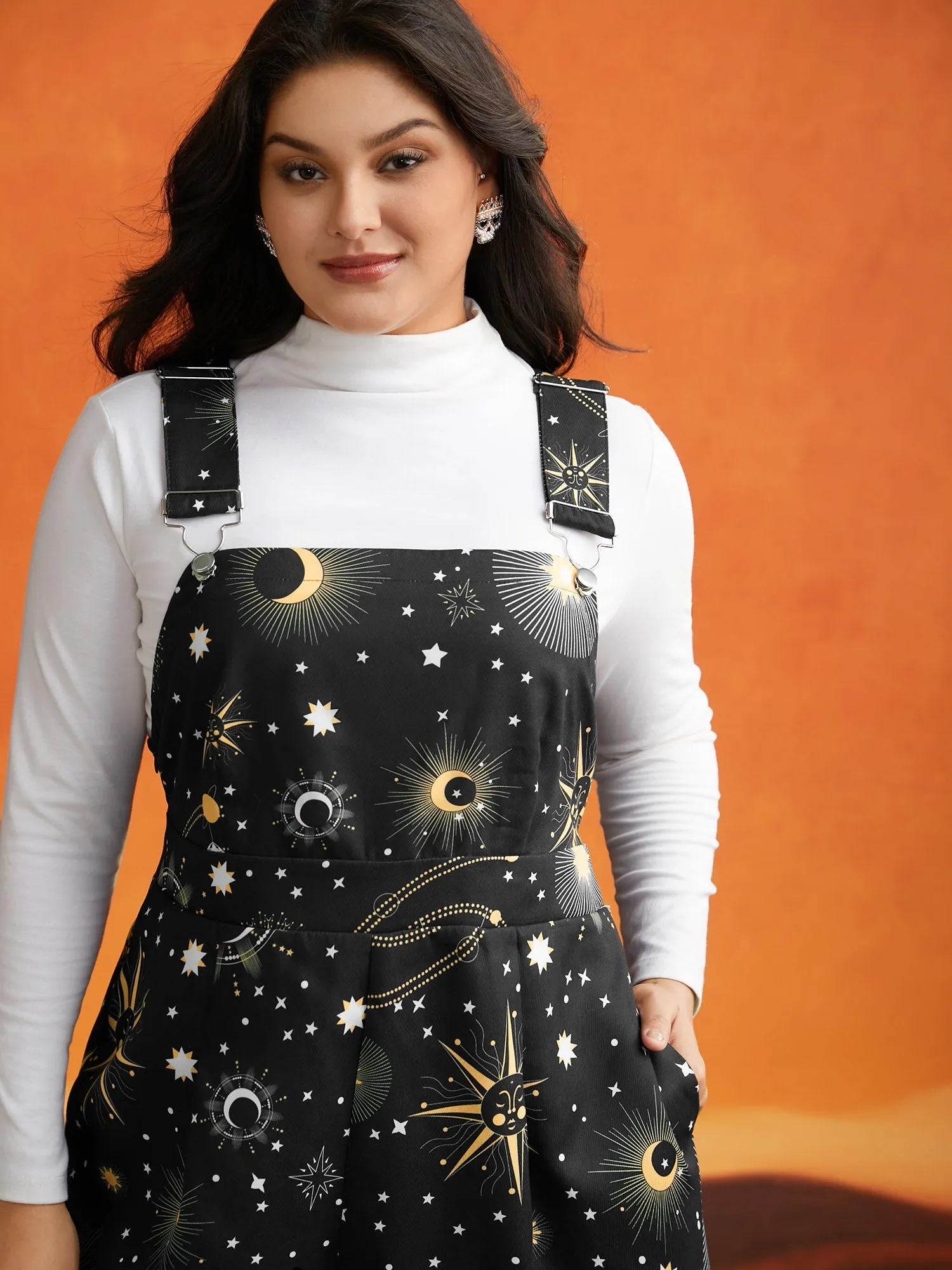 Starry Night Printed Cami Jumpsuit sold by Bloomchic product image thumbnail 4