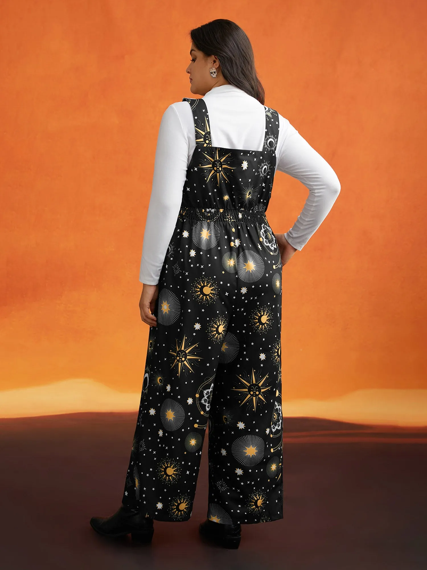 Starry Night Printed Cami Jumpsuit sold by Bloomchic product image thumbnail 3