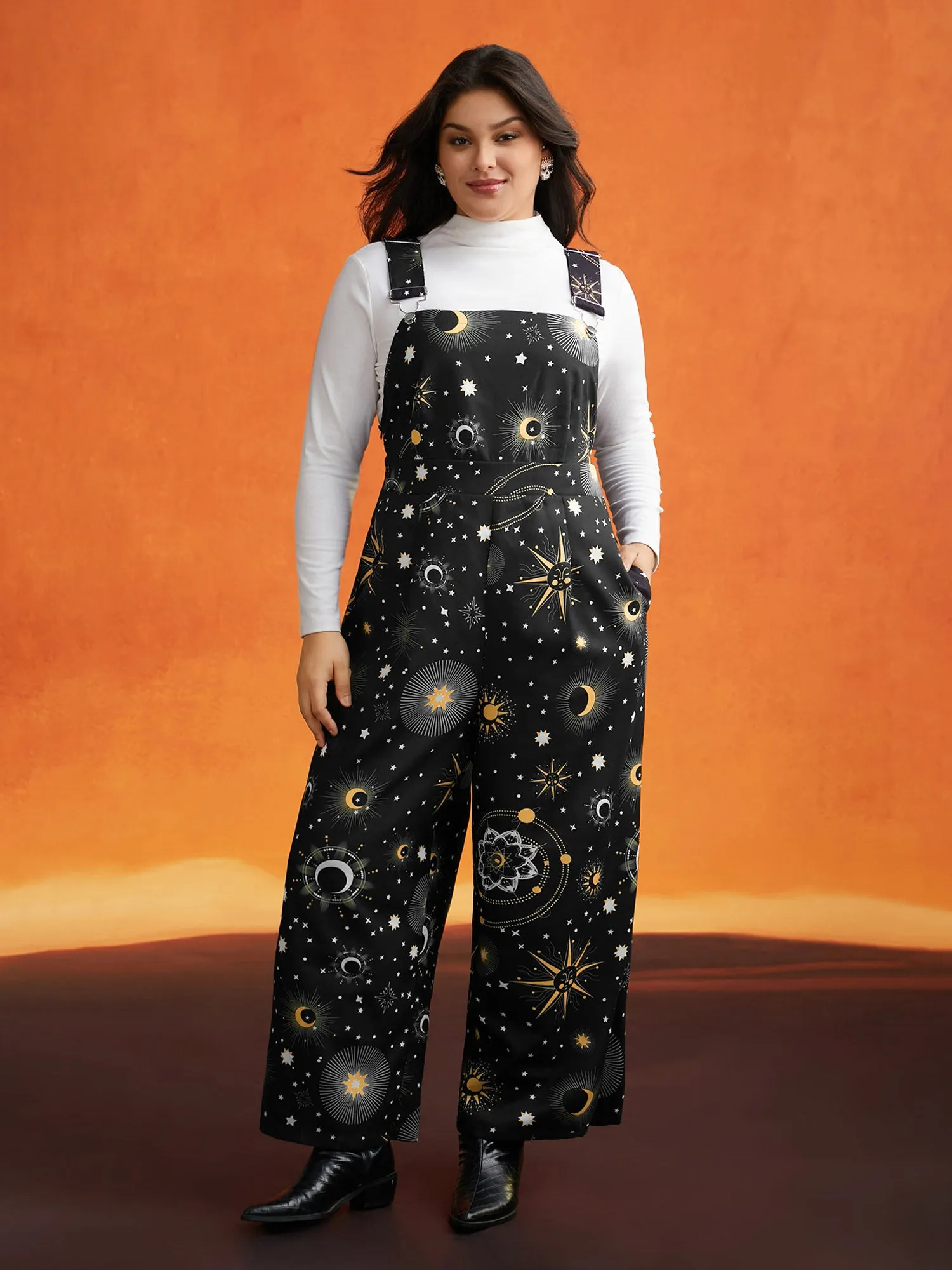 Starry Night Printed Cami Jumpsuit sold by Bloomchic product image thumbnail 2