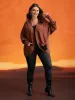 Cat Printed Pockets Arc Hem Cardigan sold by Bloomchic