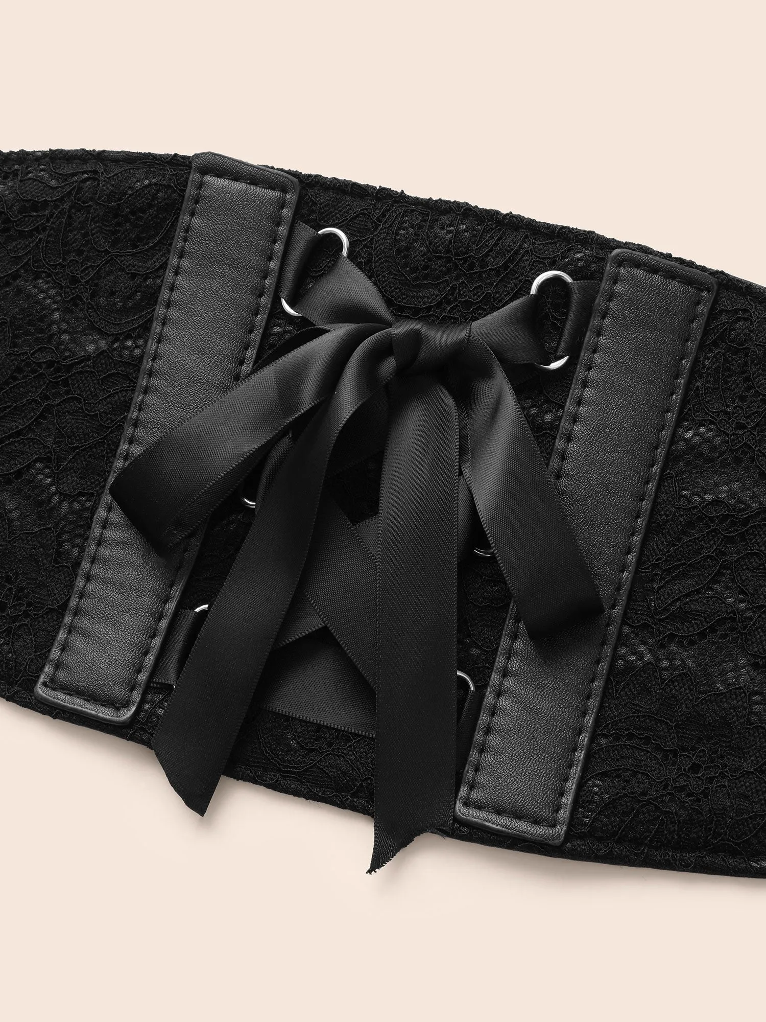 Lace and Leather Patterned Belt sold by Bloomchic product image thumbnail 4