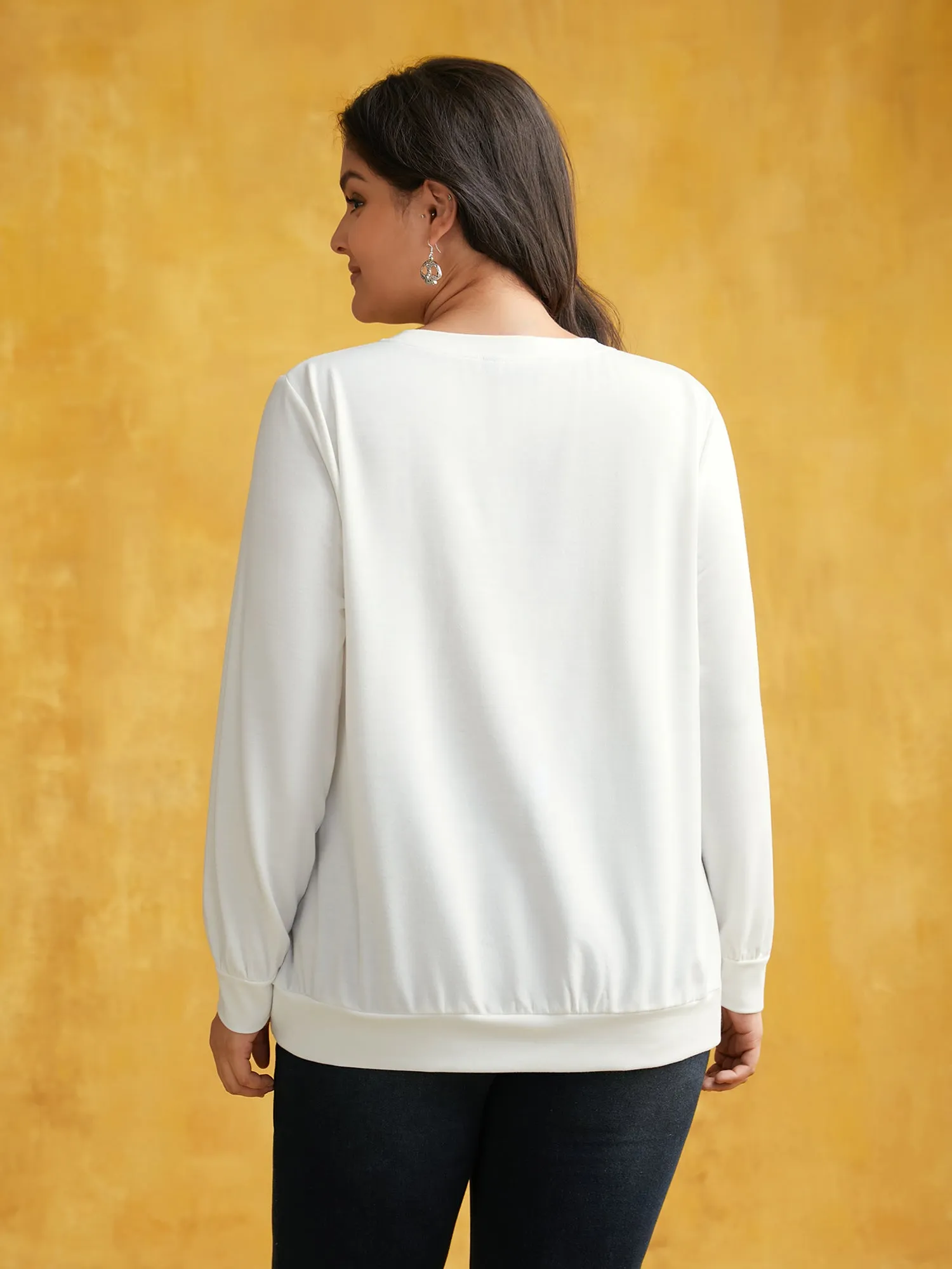 Vampire Red Lips Crew Neck Sweatshirt sold by Bloomchic product image thumbnail 3