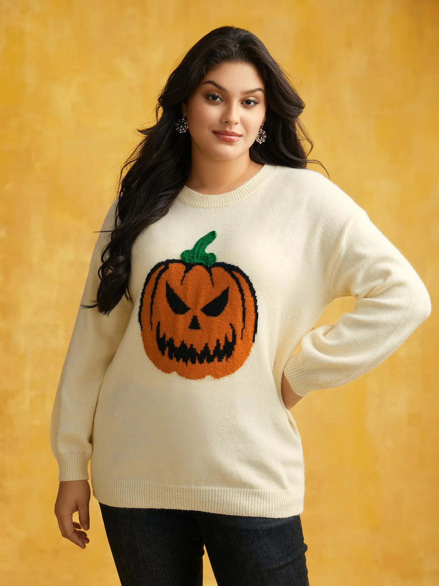 Pumpkin Patch Front Pullover sold by Bloomchic product image thumbnail 4
