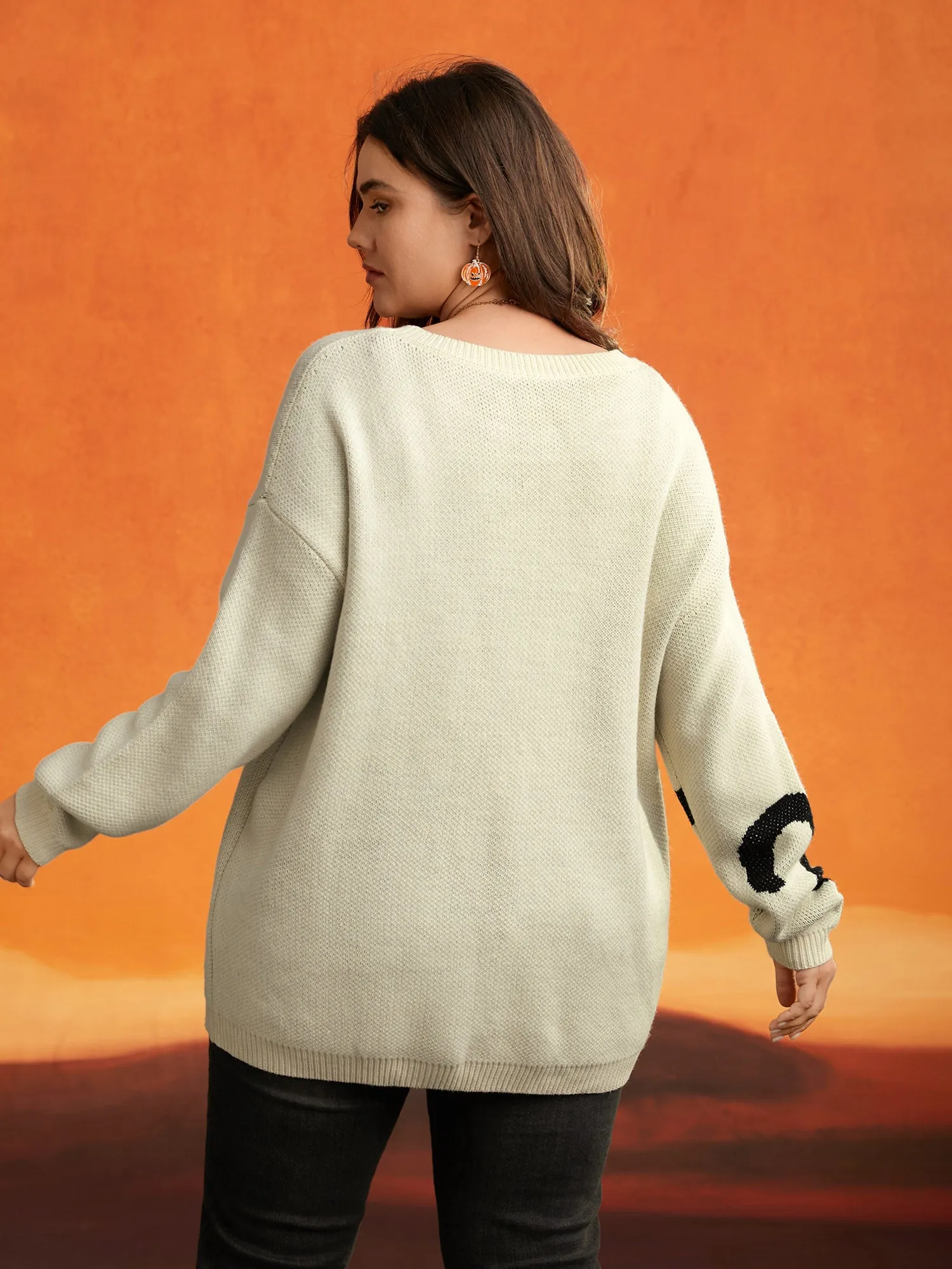 Mystic Cat Knit Crew Neck Pullover sold by Bloomchic product image thumbnail 4