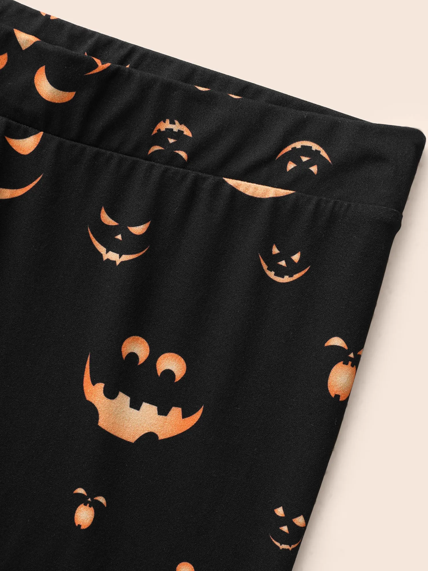 Stretchy Jack-o-Lantern Leggings sold by Bloomchic product image thumbnail 5