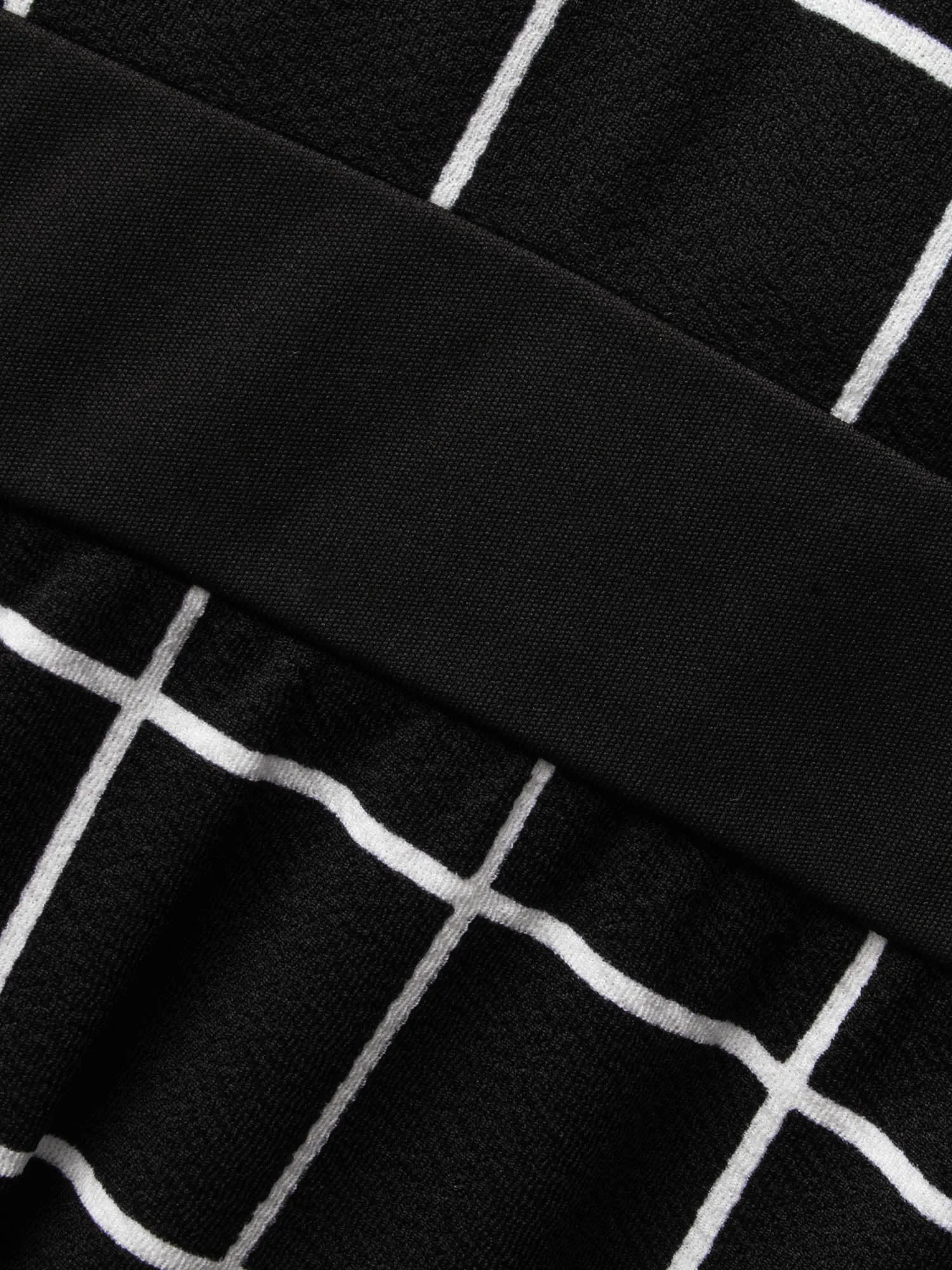 Plaid Elastic Waist Overall Dress sold by Bloomchic product image thumbnail 5