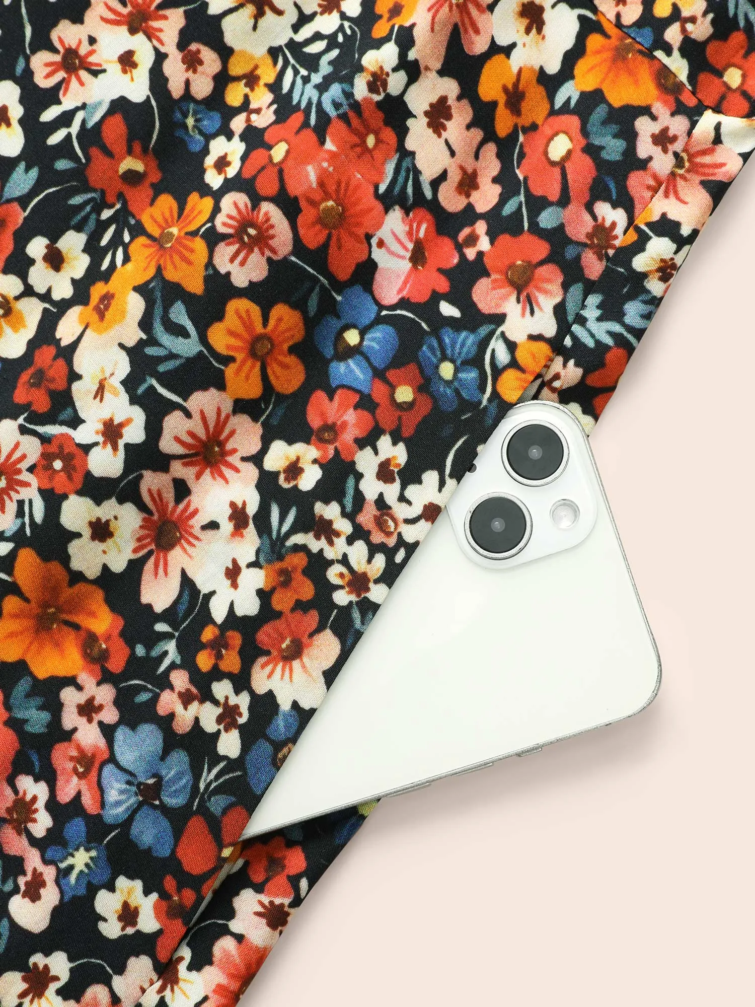 Shirt Collar Ditsy Floral Sleeveless Dress sold by Bloomchic product image thumbnail 5