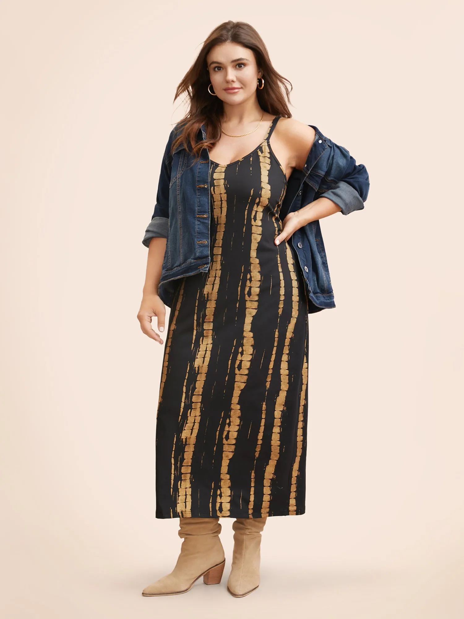 Gradient Dyeing Slim Fit Cami Dress sold by Bloomchic