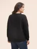 Plain Crew Neck Button Up Sweatshirt sold by Bloomchic