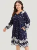 Boho Print Pocket V Neck Dress sold by Bloomchic