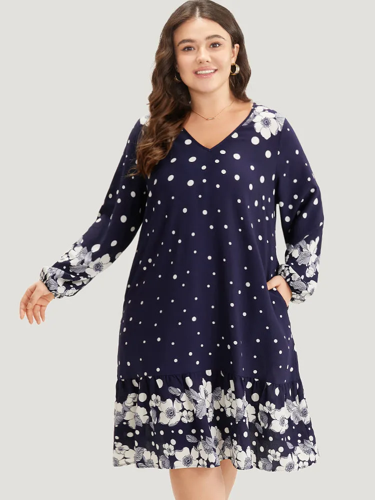 Boho Print Pocket V Neck Dress sold by Bloomchic product image thumbnail 2