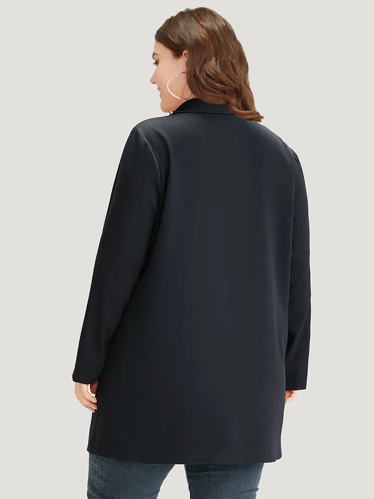 Halloween Solid Pocket Lapel Collar Zipper Asymmetrical Coat sold by Bloomchic product image thumbnail 3