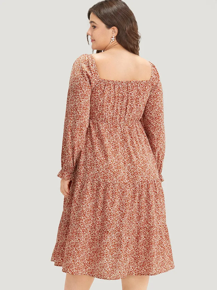 Ditsy Floral Pocket Shirred Ties Dress sold by Bloomchic product image thumbnail 2