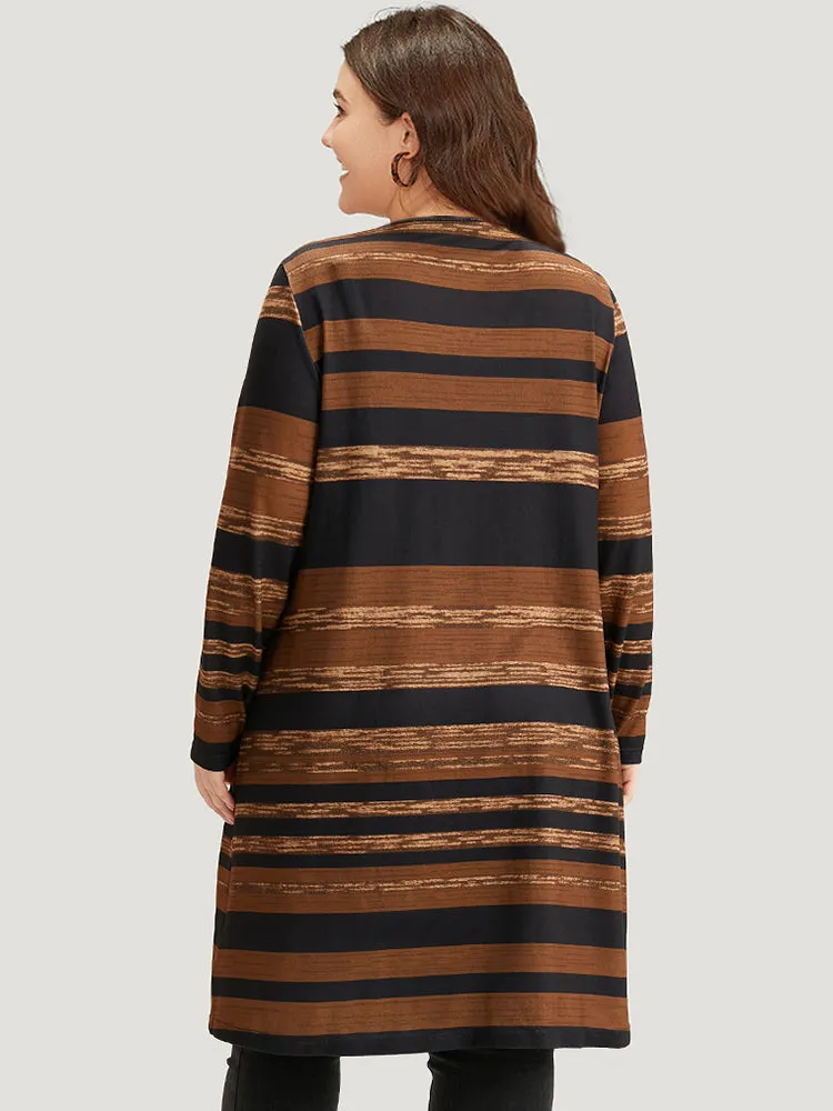 Halloween Striped Open Front Kimono sold by Bloomchic product image thumbnail 5