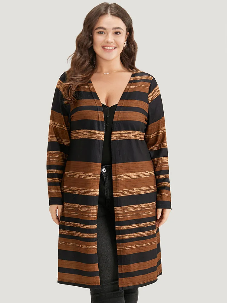 Halloween Striped Open Front Kimono sold by Bloomchic product image thumbnail 4