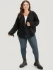 Plain Drawstring Asymmetrical Neck Kimono sold by Bloomchic