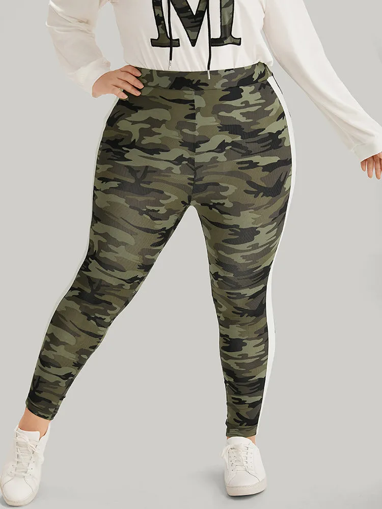 Camo Patchwork Contrast Pants sold by Bloomchic product image thumbnail 3