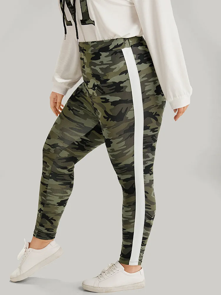 Camo Patchwork Contrast Pants sold by Bloomchic product image thumbnail 4