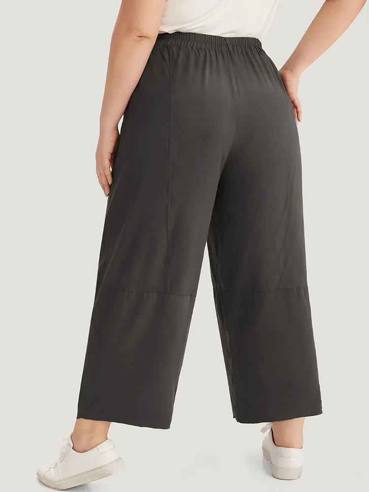 Plain Elastic Waist Ties Pocket Pants sold by Bloomchic product image thumbnail 5