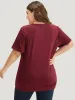 Moon & Star Print Round Neck T-shirt sold by Bloomchic