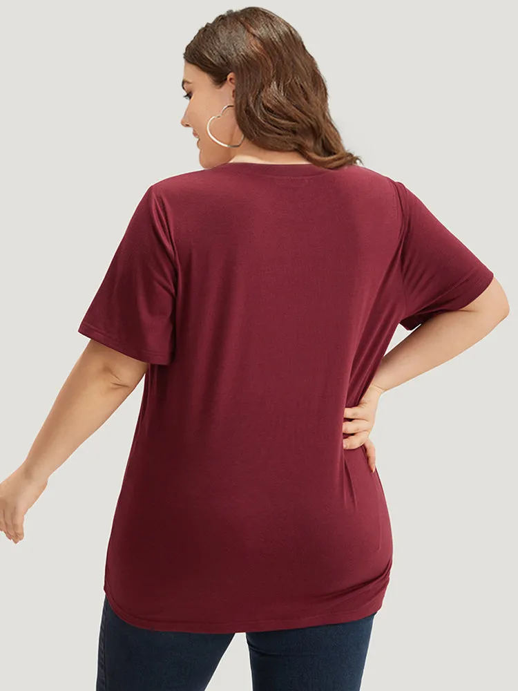 Moon & Star Print Round Neck T-shirt sold by Bloomchic product image thumbnail 2