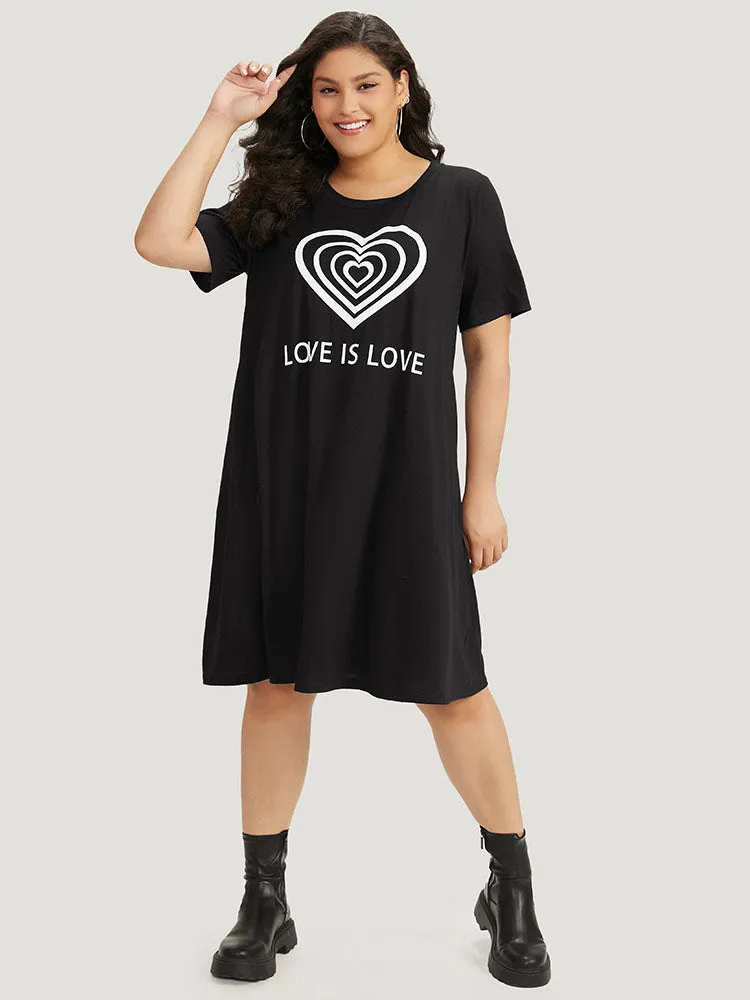 Supersoft Essentials Heart & Letter Pocket Crew Neck Dress sold by Bloomchic product image thumbnail 5